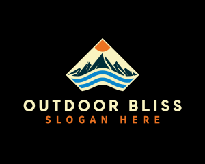 Mountain Outdoor Adventure logo design