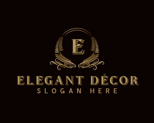 Elegant Floral Ornament logo design