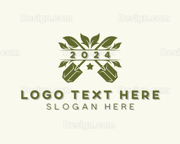 Shovel Leaf Gardening Logo