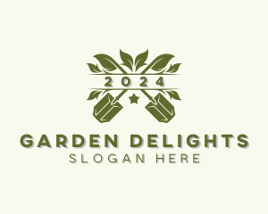 Shovel Leaf Gardening logo design