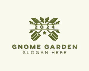 Shovel Leaf Gardening logo design