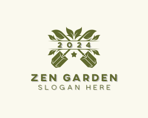 Shovel Leaf Gardening logo design