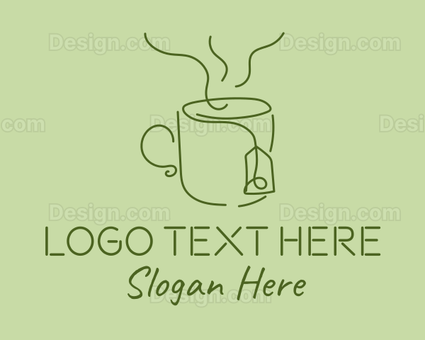 Green Tea Cup Logo