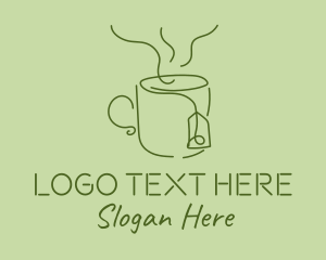 Green Tea Cup  logo design