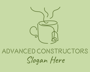 Green Tea Cup  logo design