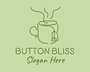 Green Tea Cup  logo design