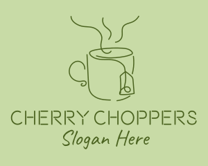 Green Tea Cup  logo design