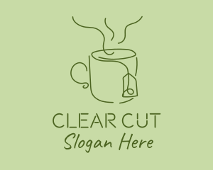 Green Tea Cup  logo design