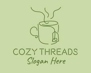 Green Tea Cup  logo design