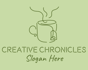 Green Tea Cup  logo design