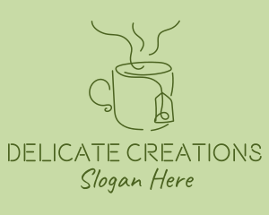 Green Tea Cup  logo design