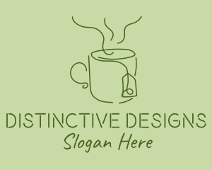 Green Tea Cup  logo design