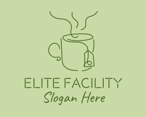 Green Tea Cup  logo design