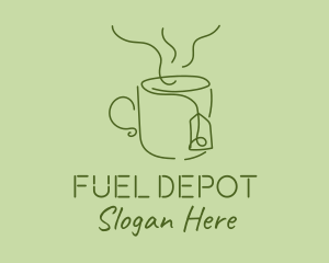 Green Tea Cup  logo design