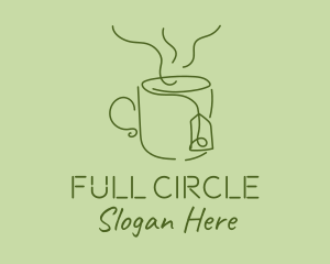 Green Tea Cup  logo design