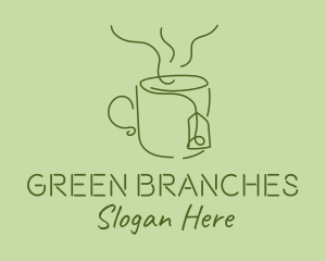 Green Tea Cup  logo design