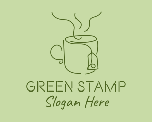 Green Tea Cup  logo design