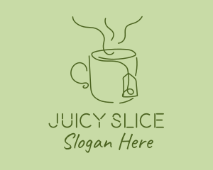 Green Tea Cup  logo design