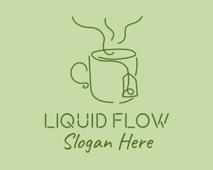 Green Tea Cup  logo design