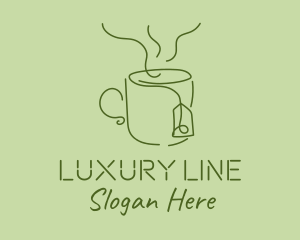 Green Tea Cup  logo design