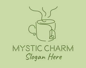 Green Tea Cup  logo design