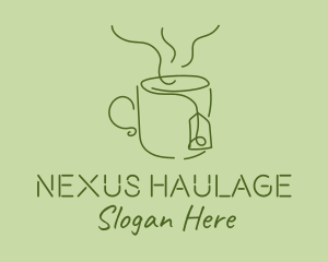 Green Tea Cup  logo design