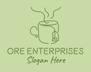 Green Tea Cup  logo design