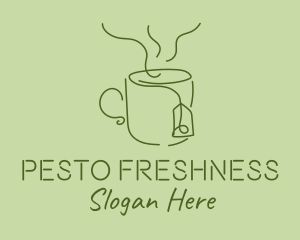 Green Tea Cup  logo design