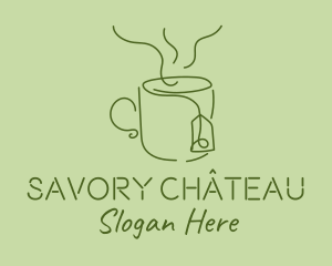 Green Tea Cup  logo design