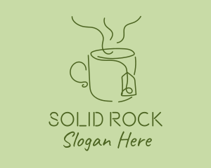 Green Tea Cup  logo design