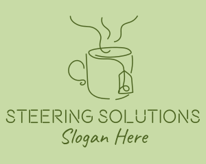 Green Tea Cup  logo design