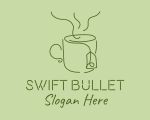 Green Tea Cup  logo design