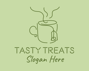 Green Tea Cup  logo design