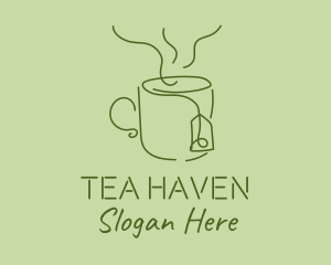 Green Tea Cup  logo design