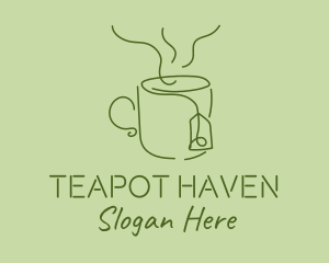 Green Tea Cup  logo design