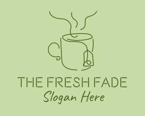 Green Tea Cup  logo design