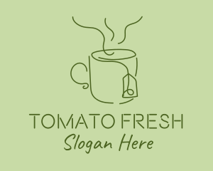 Green Tea Cup  logo design