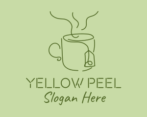 Green Tea Cup  logo design