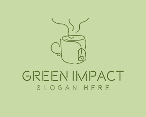 Green Tea Cup  logo