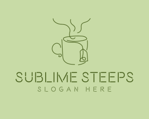 Green Tea Cup  logo
