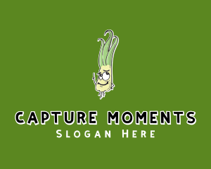 Cartoon Turnip Vegetarian Logo