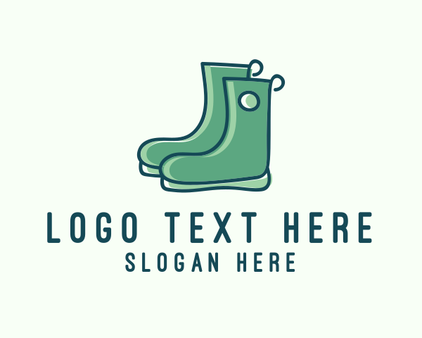 Rain Boots logo example 4