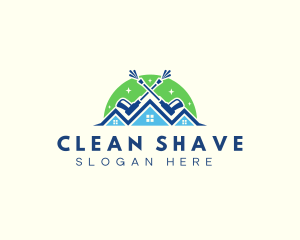 Pressure Washer Cleaning logo design