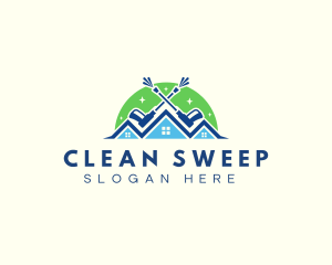 Pressure Washer Cleaning logo design