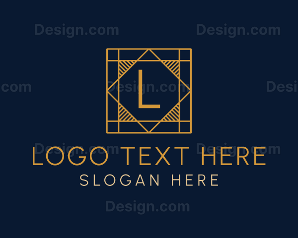 Tile Pavement Interior Design Logo