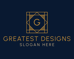 Tile Pavement Interior Design logo design