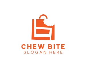 Shopping Bag Bite logo design