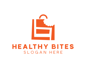 Shopping Bag Bite logo design