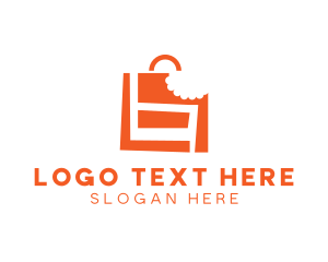 Handbag - Shopping Bag Bite logo design
