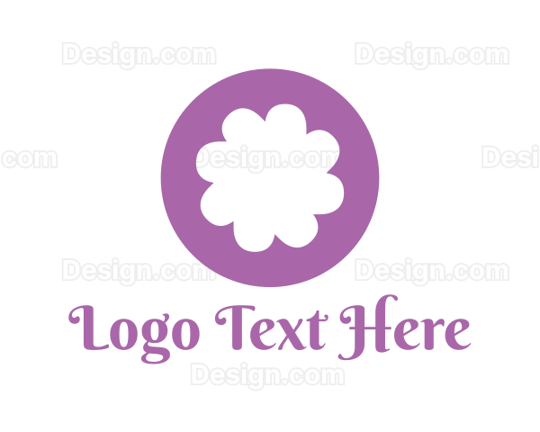 Purple Flower Blossom Logo